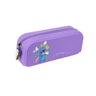 Piórnik silikonowy 1 zamek Stitch fiolet CoolPack PATIO 80945 PTR