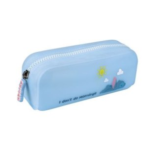 Piórnik silikonowy 1 zamek Stitch pastelowy niebieski CoolPack PATIO 80884 PTR