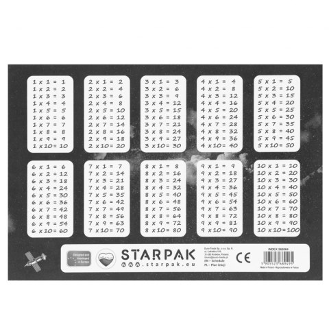 Plan lekcji z tabliczką mnożenia A5 NASA2 STARPAK 560064