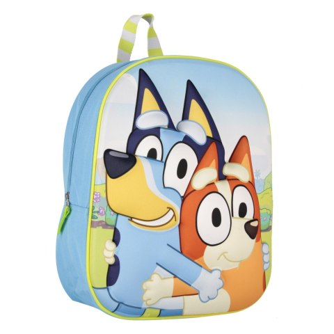 Plecak Bluey 3D niebieski 1zamek 25x31x10 2100004870
