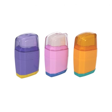 Temperówka 2ostrza z gumką mix A 24 STARPAK 563052