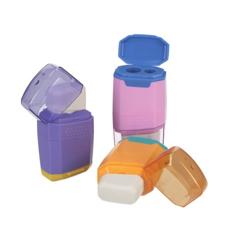 Temperówka 2ostrza z gumką mix A 24 STARPAK 563052