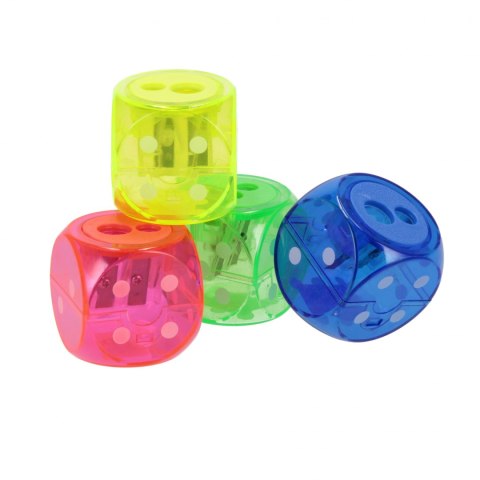 Temperówka Kostka 2 ostrza mix STARPAK 563051