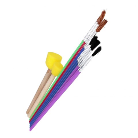 Zestaw pędzli szkolnych kpl 15szt. STARPAK 562604