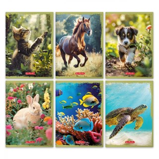 Zeszyt HERLITZ ANIMALS A5 16 kartek gładki