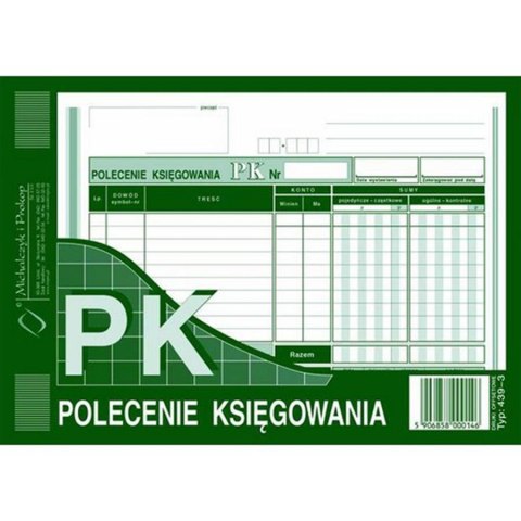 Druk Polecenie Księgowania A5 MICHALCZYK&PROKOP 439-3