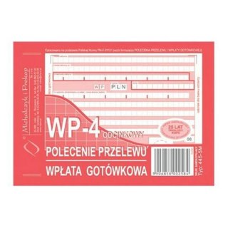 Druk Polecenie Przelewu A6 MICHALCZYK&PROKOP 445-5M