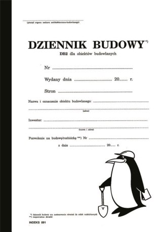 Dziennik budowy DB-2 A4