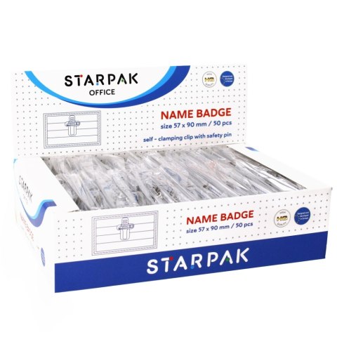 Identyfikator PP 57x90 A 50 STARPAK 134116