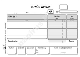 KP Dowód wpłaty wielokopia A6