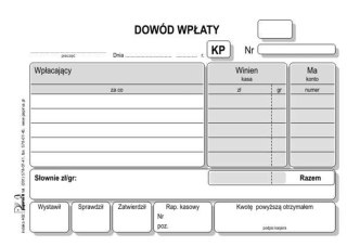 KW Dowód wypłaty 2-składka A6