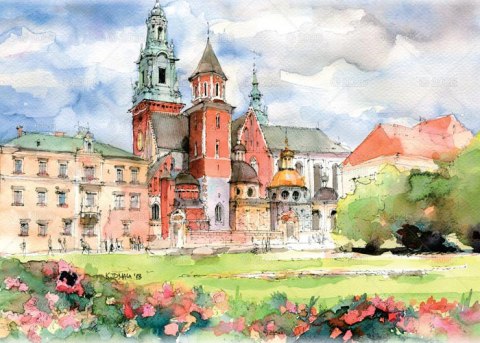 Kalendarz 13 planszowy A3 Miasta Polski LUCRUM RW05