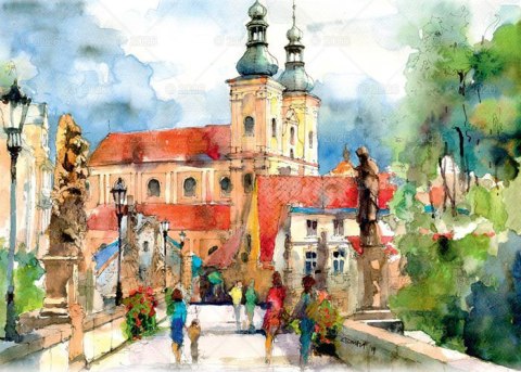 Kalendarz 13 planszowy A3 Miasta Polski LUCRUM RW05