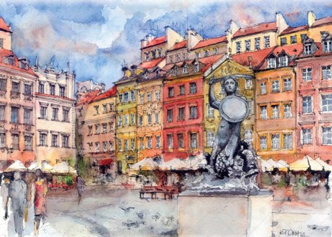 Kalendarz 13 planszowy A3 Miasta Polski LUCRUM RW05