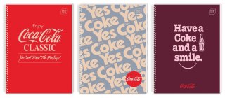 Kołozeszyt A4 100 kartek kratka Hybrid Coca Cola Interdruk
