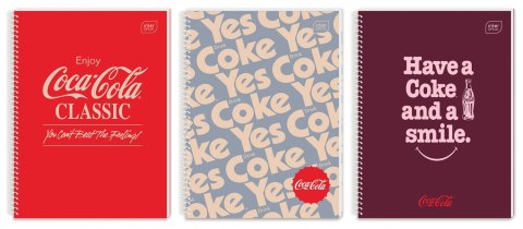Kołozeszyt A4 100 kartek kratka Hybrid Coca Cola Interdruk