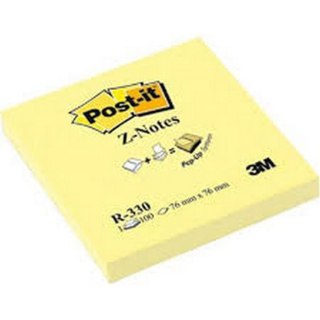 Notes samoprzylepny 76x76 mm 100 kartek żółty Post-in 3M R-330