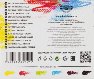 Pastele suche 6 kolorów Toison KOH-I-NOOR 8511/6