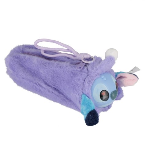 Piórnik saszetka pluszowy 1 zamek Stitch sznurek mix