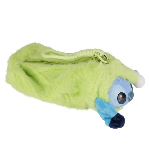 Piórnik saszetka pluszowy 1 zamek Stitch sznurek mix