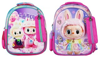 Plecak Labubu 26x37x12 2zamki 2kieszenie 2mix 3D 333578