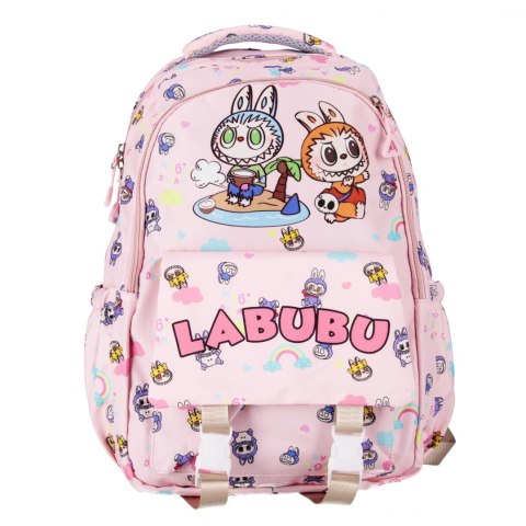 Plecak Labubu 28x43x15 2zamki 3kieszenie