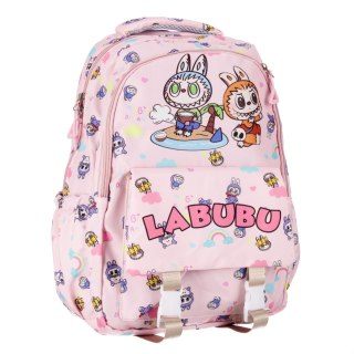 Plecak Labubu 28x43x15 2zamki 3kieszenie