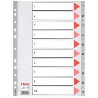 Przekładka A4 PP 1-10 numeryczna, ESSELTE 100105