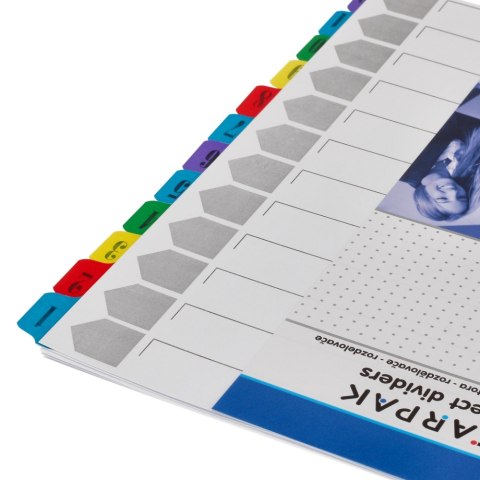 Przekładki A4 kartonowe 1-12 numeryczne STARPAK 131565