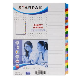 Przekładki A4 kartonowe A-Z alfabetyczne STARPAK 313564
