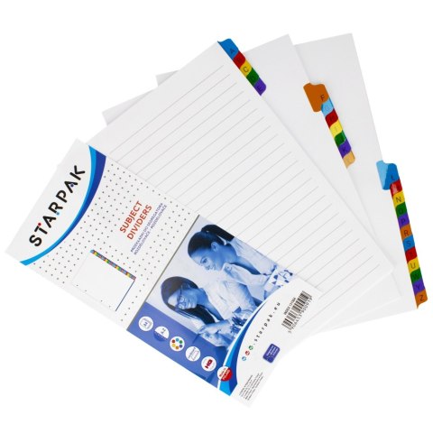Przekładki A4 kartonowe A-Z alfabetyczne STARPAK 313564