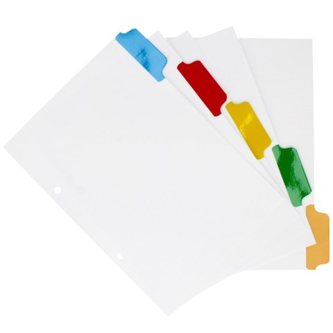 Przekładki A5 kartonowe 5 kolorów STARPAK 131561