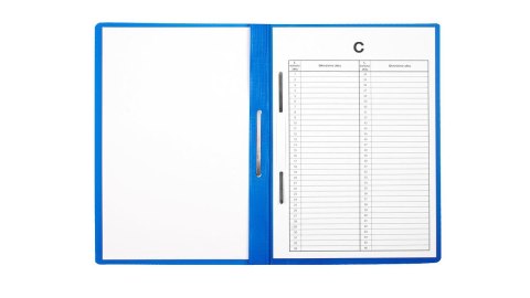 Skoroszyt zawieszany do akt osobowych A4 PVC niebieski op. 10 BIURFOL ST-23-03