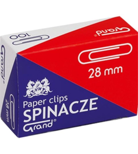 Spinacze okrągłe GRAND 28 mm 100 szt.