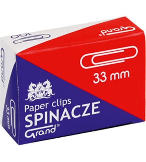 Spinacze okrągłe GRAND 33 mm 100 szt.
