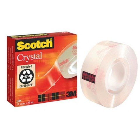 Taśma klejąca 19mmx33mb Cristal Clear Tape 3M SCOTCH 600