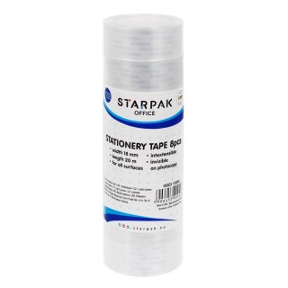 Taśma samoprzylepna 18mm/20m 8 sztuk STARPAK 130600
