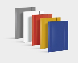 Teczka z gumką A4 "1" biała VAU-PE 302/07
