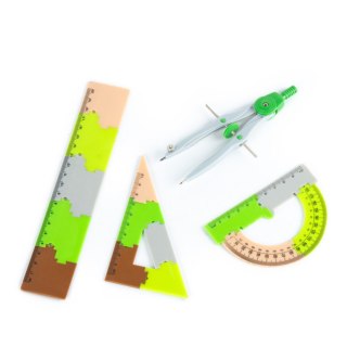 ZEST SZKOL GEOM 4EL 20CM PUZZLE A KIDEA B/C