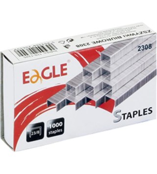 Zszywki specjalistyczne EAGLE 23/8 zszywają 20-40 kartek opak. 1000 szt.