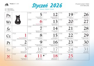 Kalendarz 13 planszowy A4 Koty i kotki LUCRUM WL09