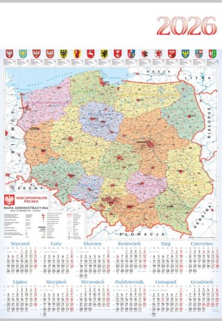 Kalendarz planszowy A1 Mapa pud. A 10 LUCRUM PL15-A1