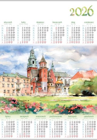 Kalendarz planszowy A1 Wawel pud.A 10 LUCRUM PL09-A1
