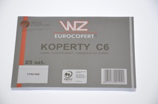 Koperta C6 nie klejona biała WZ