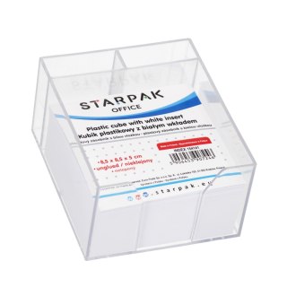 Kubik plastikowy 85x85x50 biały STARPAK 154141