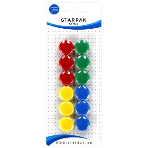 Magnes kolor mix 22mm op12szt. STARPAK 244150