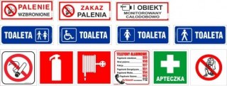 Naklejki Informacyjne mix 80x210 KORFED 497840