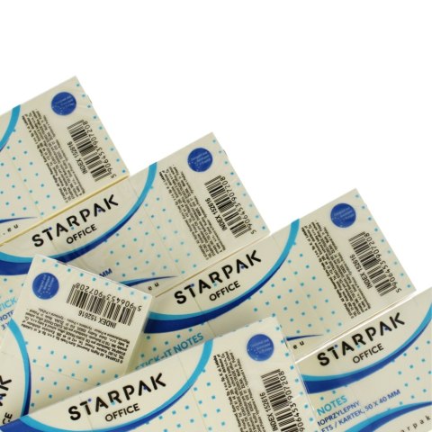 Notes samoprzylepny 50x40/100k op3szt A 12 STARPAK 152616