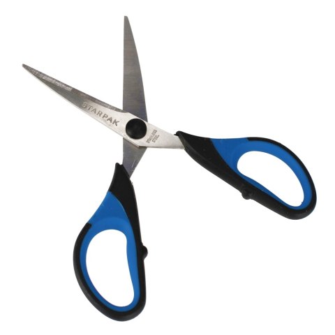 Nożyczki metalowe 15cm gumowa rączka STARPAK 155251