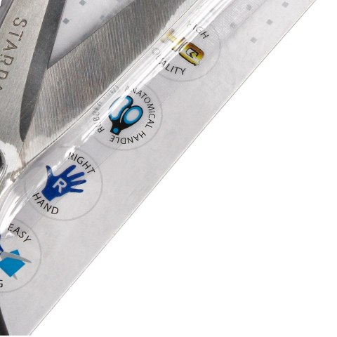 Nożyczki metalowe 16,5cm gumowa rączka STARPAK 155250